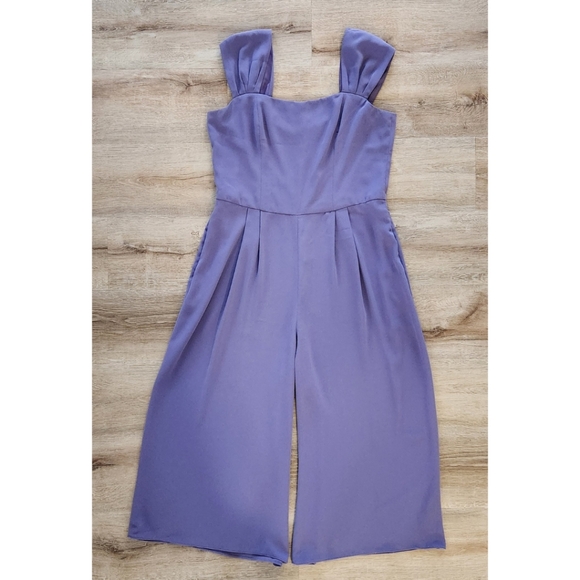Gal Meets Glam Wisteria Purple Veronica Jumpsuit Women's Size 14 - Picture 2 of 7
